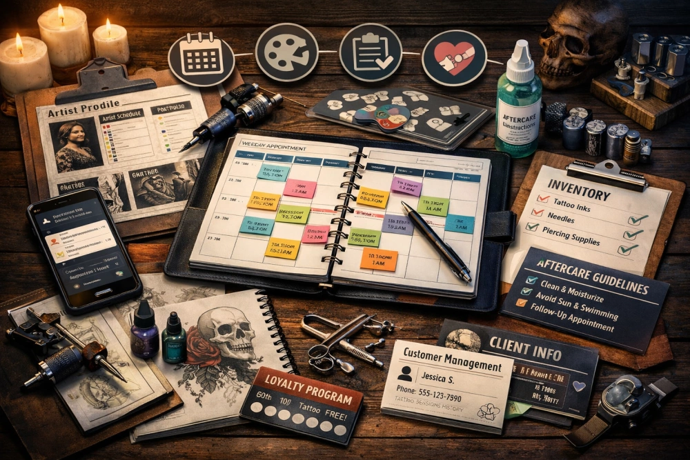 Tattoo & Piercing Studio Management System